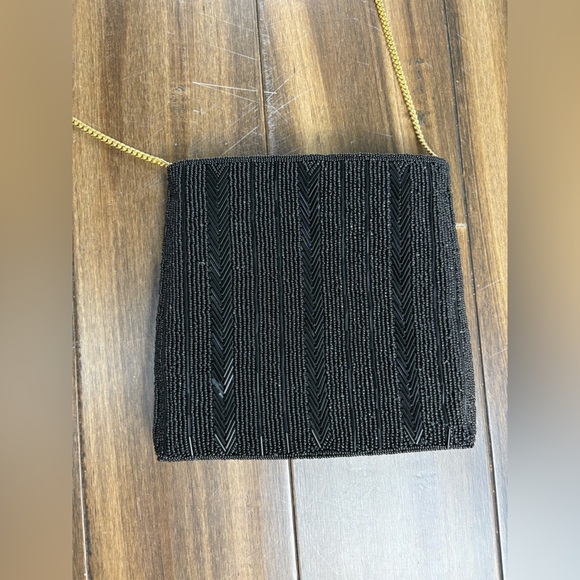 Black and Gold Beaded Crossbody Purse Chain Strap, y2k vintage 80s - Picture 9 of 9